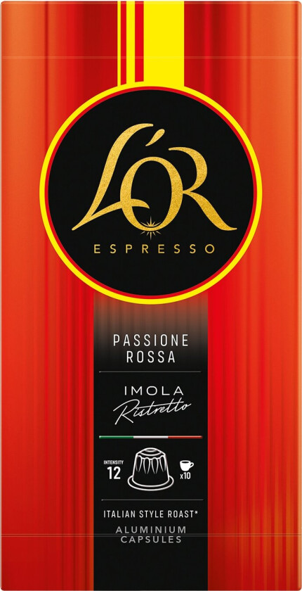 L’OR Imola Ristretto kaffekapsler (10-pakning)