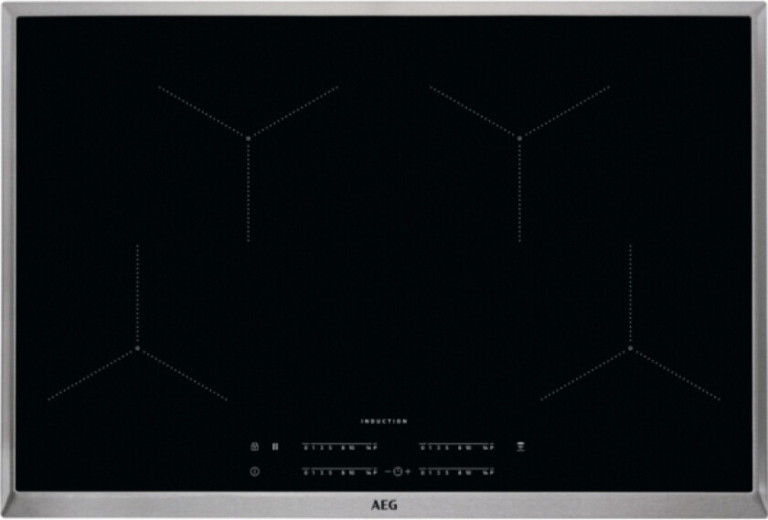 Aeg Ikb84431xb, Sort, Innebygget, Sonebasert Induksjon, 4 Zone(S), 4 Zone(S), Stor