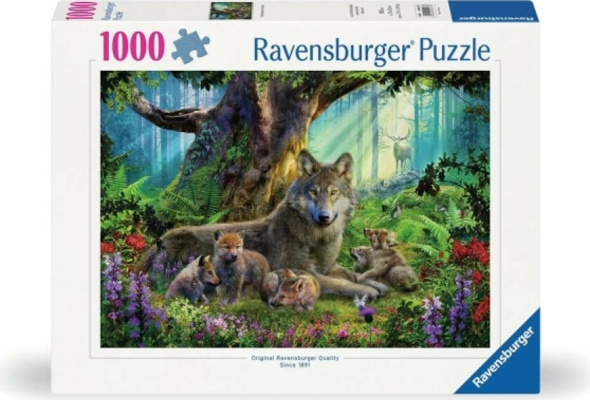 Delione Ravensburger Puslespill 1000 Stk Ulver I Skogen