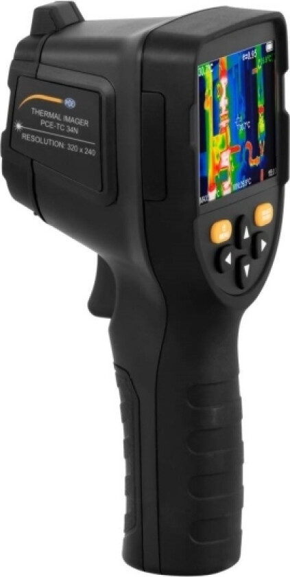 Pce Instruments Termisk Kamera -20 Til 300 °C 9 Hz Integreret Digitalkamera, Yderst Robust, Faldsikker Fra 2 M, Inklusiv Infrarødt Termometer