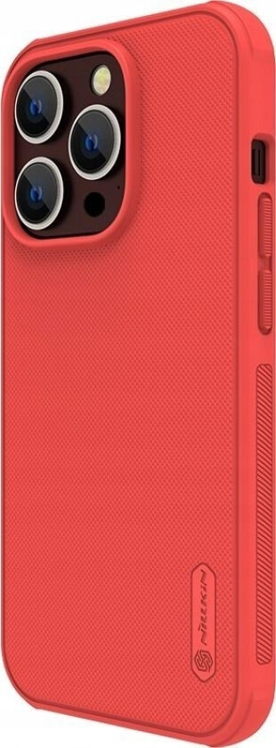 Nillkin Super Frosted Shield Pro-Deksel Til Iphone 14 Pro Bakdeksel Rødt