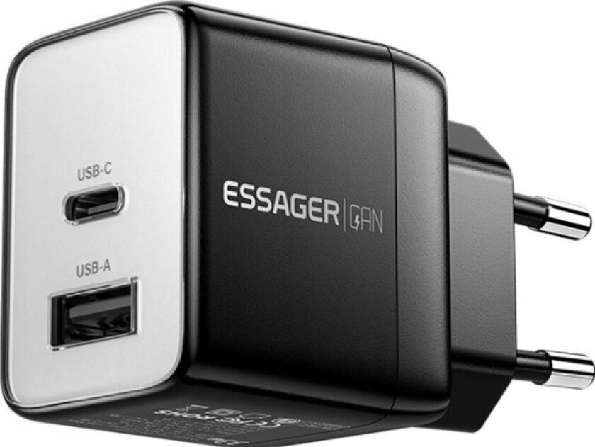 adowaka Sieciowa, Essager, Ect33w-Ljb01-Z, Gan, 1Xusb-A, 1Xusb-C, 33W (Czarna)