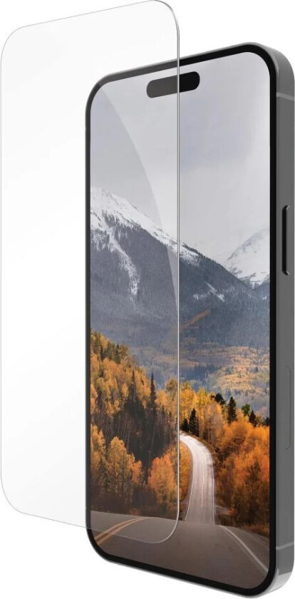 iPhone 15 Pro Max dbramante1928 Eco-Protect Skjermbeskytter i Glass med Monteringsramme - Case Friendly - Gjennomsiktig