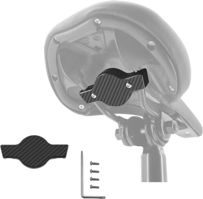 INF Tyverisikker AirTag-holder for sykkel Sort