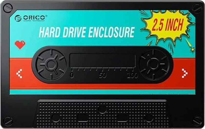 2580 HDD/SSD 2.5" drive enclosure 5Gbps USB-A to USB Micro-B (black)