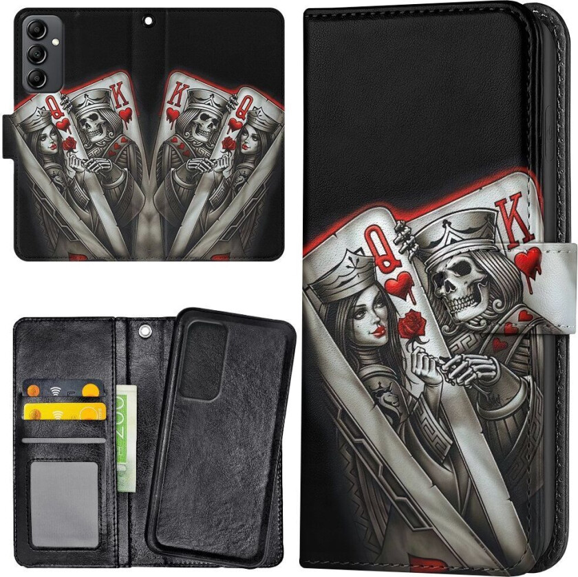 Samsung Galaxy A25 5G - Lommebok Deksel King Queen Kortstokk