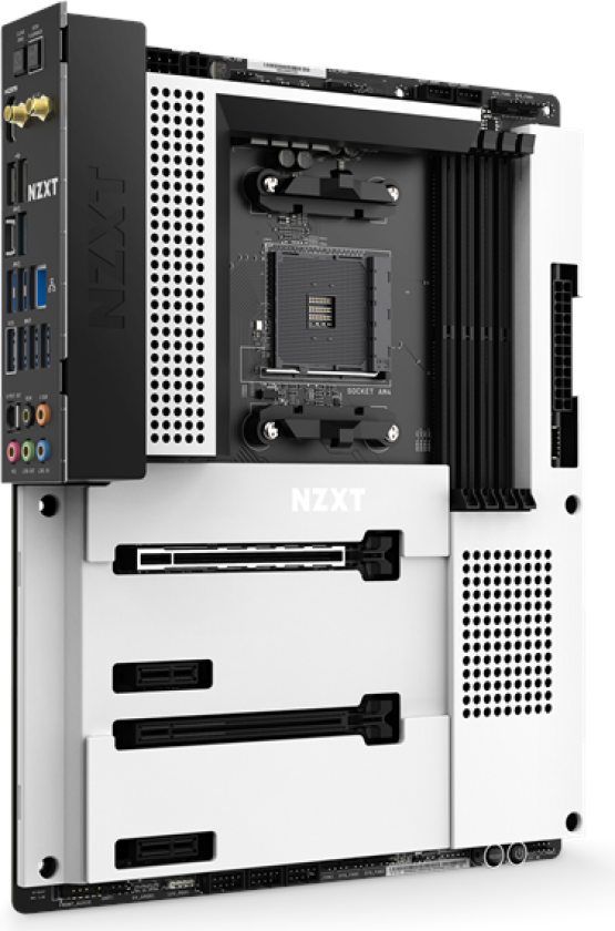 N7 B550 White - Hovedkort - AMD B550 - AMD AM4 socket - DDR4 RAM - ATX