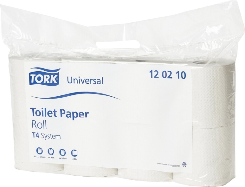 Tork Universal T4 - Toalettpapir - 272 Ark - Rull - 38 M (En Pakke 8) - For P/N: 242082