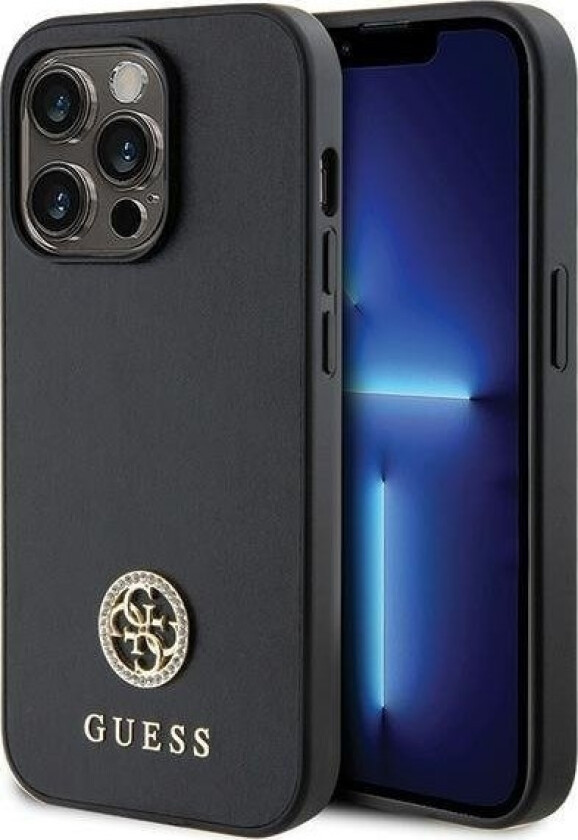 Guhcp13lps4dgpk Iphone 13 Pro 6.1" Czarny/Black Hardcase Strass Metal Logo