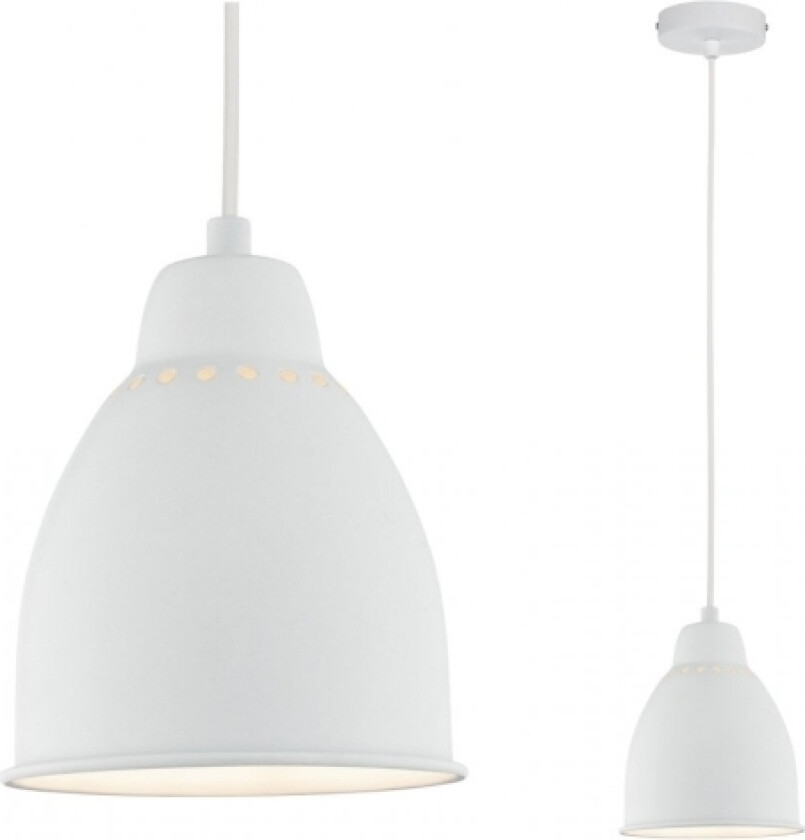 Hilla, Fleksibel Montering, Hvit, Hvit, Metall, Rund, I