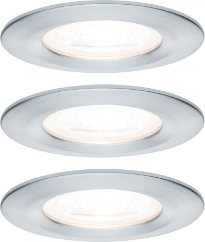 934.80, Indbygget Lysplade, Gu10, 3 Pære(R ), Led, 2700 K, Aluminium