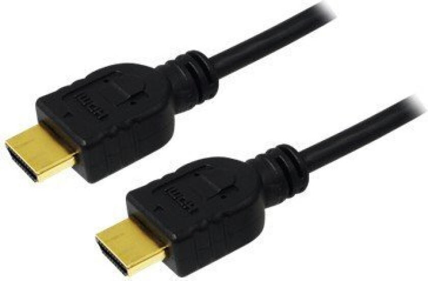 Logilink High Speed With Ethernet - Hdmi-Kabel Med Ethernet - Hdmi Hann Til Hdmi Hann - 2 M - Svart