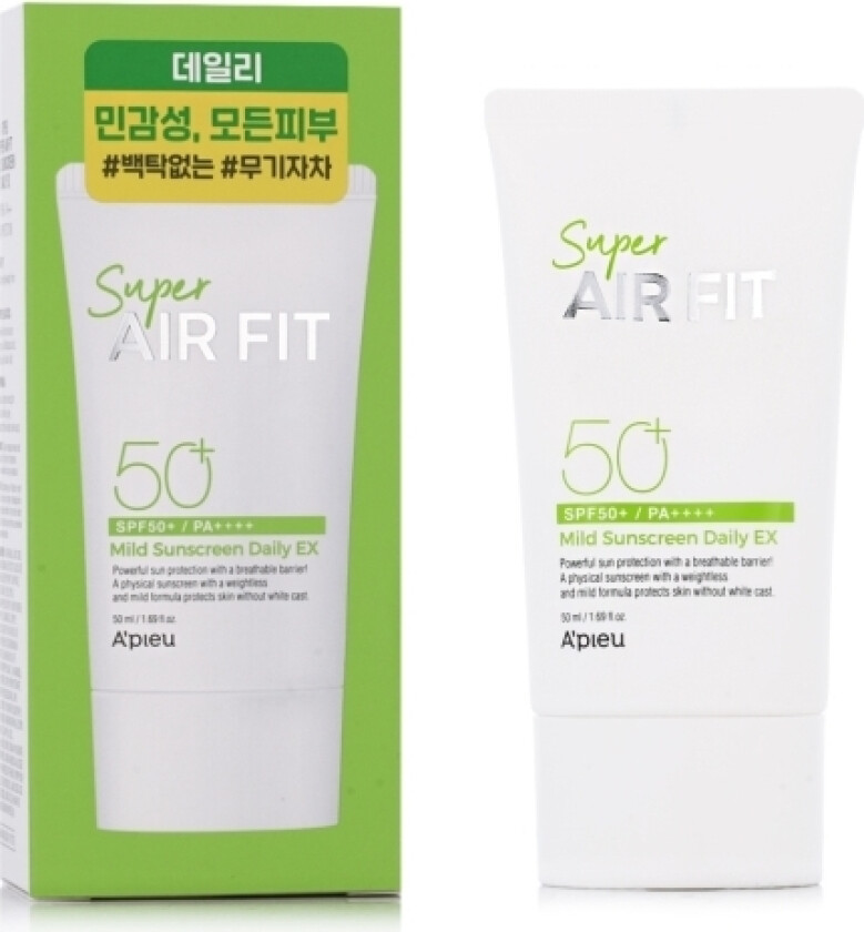 A'pieu Super Air Fit Mild Sunscreen Daily Ex Spf 50+ 50 Ml