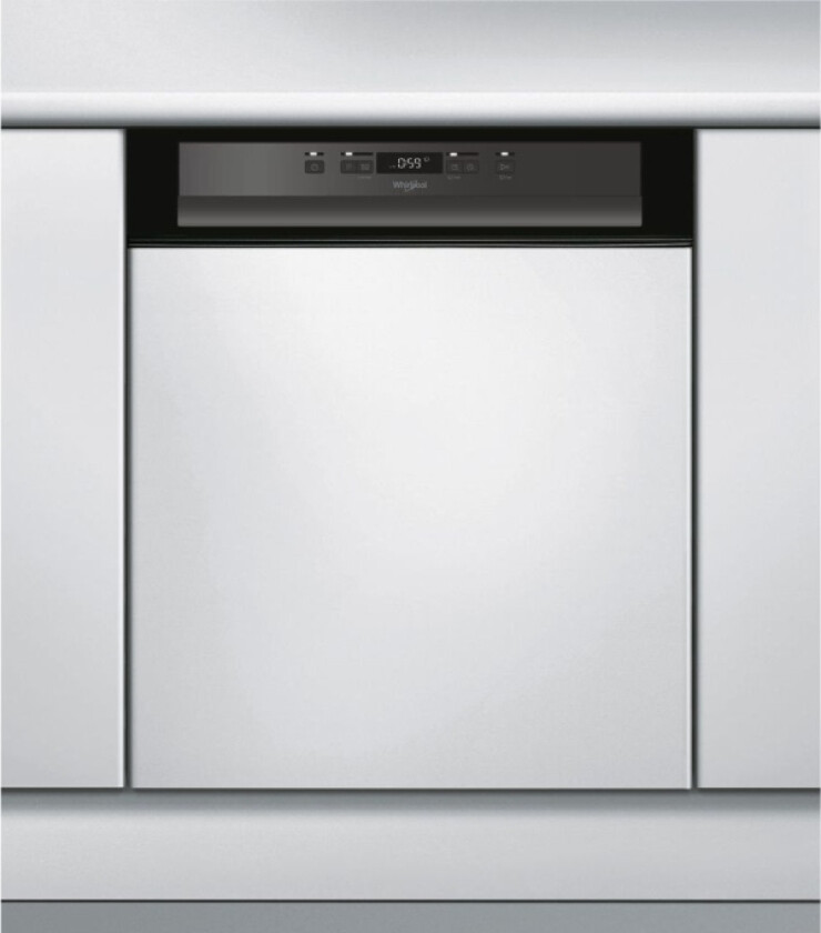 Whirlpool Wbc3c26b - Oppvaskmaskin - Innebygd - Nisje - Bredde: 60 Cm - Dybde: 57 Cm - Høyde: 82 Cm - Svart