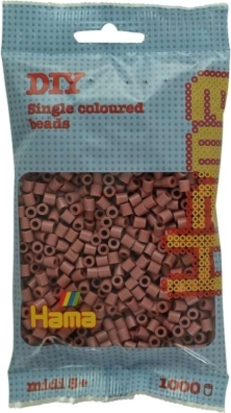 Hama Midi Perler 1000Stk Mørk Blush