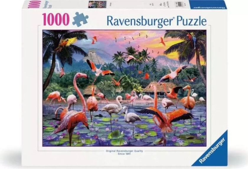 Pink Flamingos 1000 Pieces