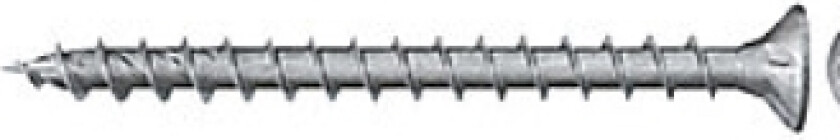 Powerfast Spånskrue Bz - Fuldgev., 4,0X20mm, Bz/Udendørs, Tx20 Uh, Pakke A 200Stk