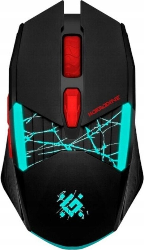 Horrodine Gm-237 Trådløs Mus Optisk 3200Dpi Svart Rgb Batteri 6 Knapper Gaming