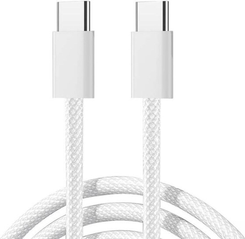 S-A45 USB-C to USB-C cable 60W braided 1m (white)