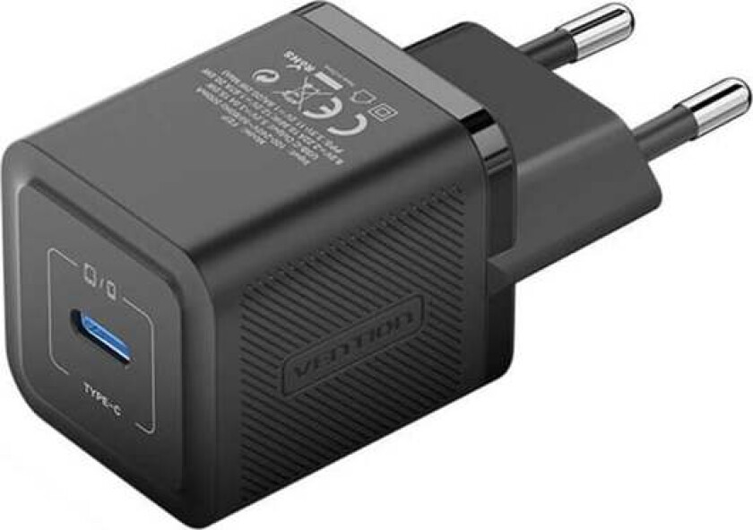 Wall charger FEPB0-EU USB-C 20W GaN (black)