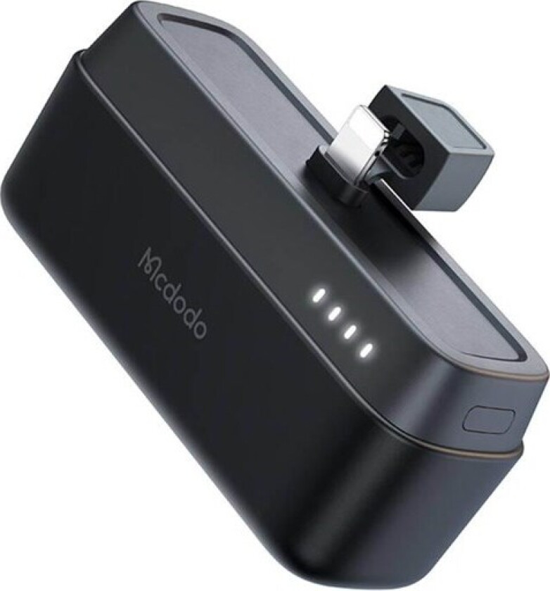 Power Bank MC-6281 20W 5000mAh with Lightning connector (black) Nødlader - Svart - 5000 mAh