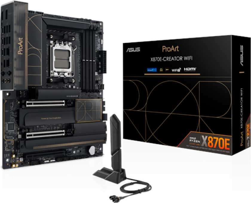 PROART X870E-CREATOR WIFI Hovedkort - AMD X870E - AMD AM5 socket - DDR5 RAM - ATX