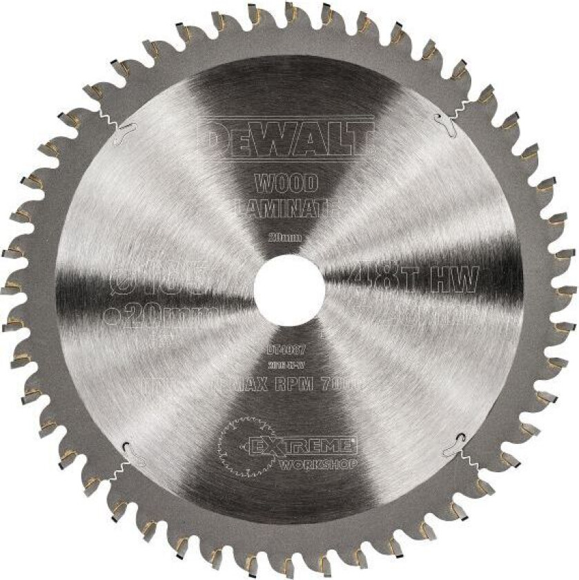 Dewalt DT4087-QZ Sirkelsagklinge 165 x 20 mm, 48T