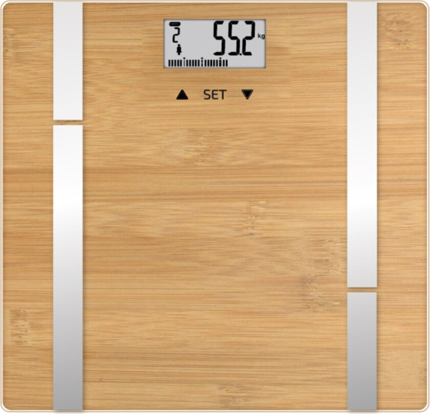 Personvåg Bamboo Fit BMI 10-användare, 180 kg