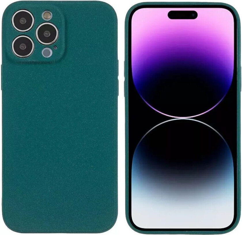 iPhone 14 Pro Fleksibelt TPU Plast Bakdeksel - Grønn