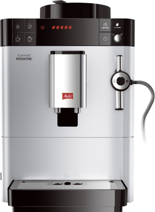 Caffeo Passione, Espressomaskin, 1,2 L, Kaffe Bønner, Malt Kaffe, Innebygd Kaffekvern, 1400 W, Sølv