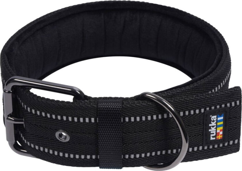 Aramid Pro Hundehalsbånd Sort (40-50 cm)