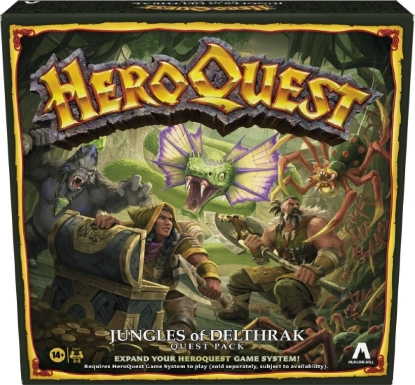 Gaming Avalon Hill Heroquest Jungles Of Delthrak Quest-Pakke, Brettspillutvidelsespakker, Reise/Eventyr, 14 År