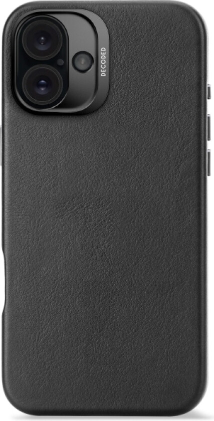 Leather Backcover - Skórzana Obudowa Ochronna Do Iphone 16 Plus Kompatybilna Z Magsafe (Black)