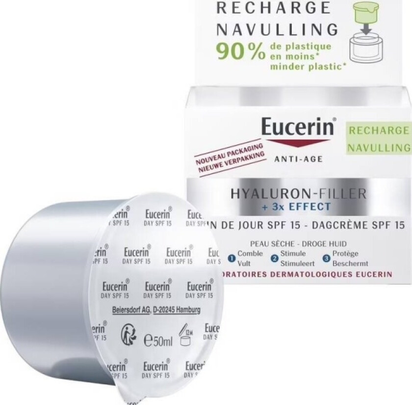 Hyaluron-Filler 3x Effect Day Dry Skin SPF 15 Refill 50 ml