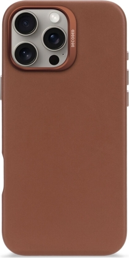 Leather Backcover - Skórzana Obudowa Ochronna Do Iphone 16 Pro Max Kompatybilna Z Magsafe (Tan)
