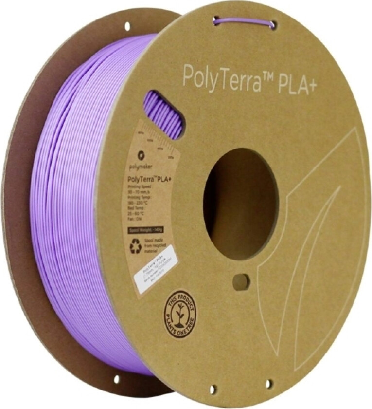Polymaker Pa05003 Regular Filament Pla+ Med Lavere Kunststofindhold, Høj Grad Af Stivhed 1.75 Mm 1000 G Lilla Polyterra™ 1 Stk