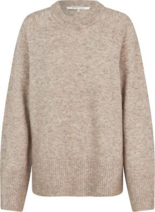 Second Female Roy Knit Raglan O-Neck - Beige Melange XL
