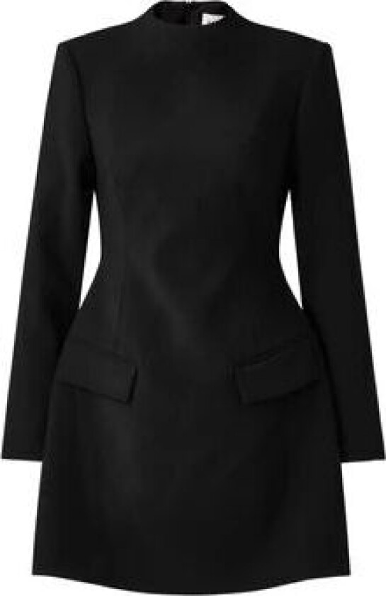 Leanna High Neck Mini Dress - Black 40