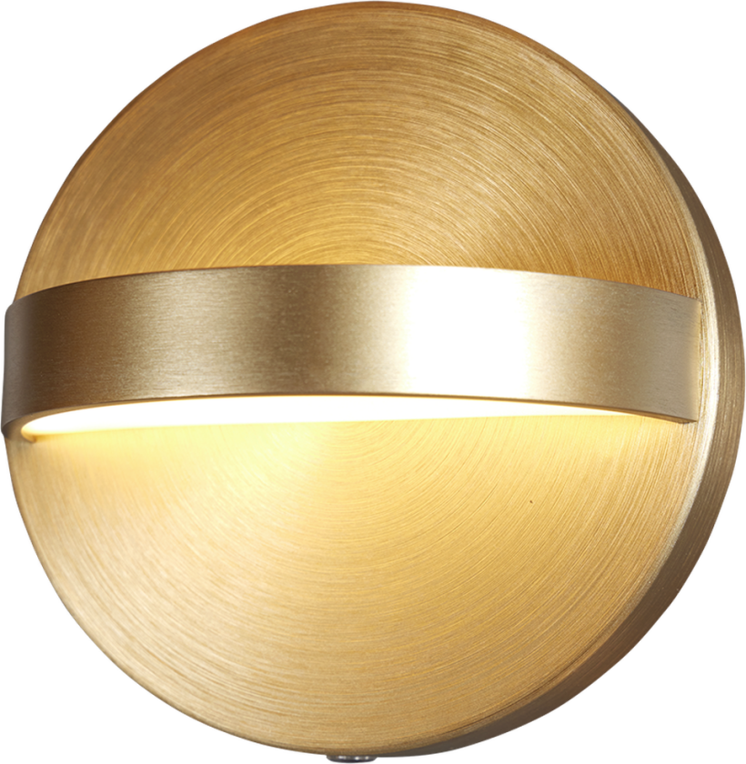 Teddy vegglampe opp/ned 5W - Messing