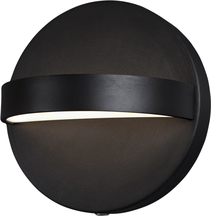 Teddy vegglampe opp/ned 5W - Svart