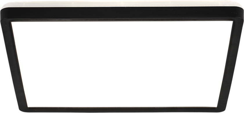 Luna 30 x 30 cm taklampe 18W 3000 Kelvin IP54 - 3-step dim - Svart