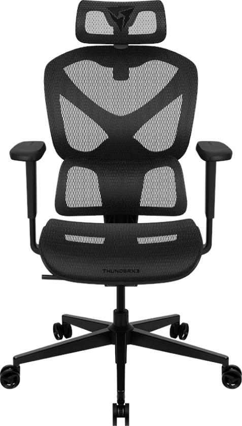 YTC Mesh Black Gamingstol - Svart - Mesh - 123 kg