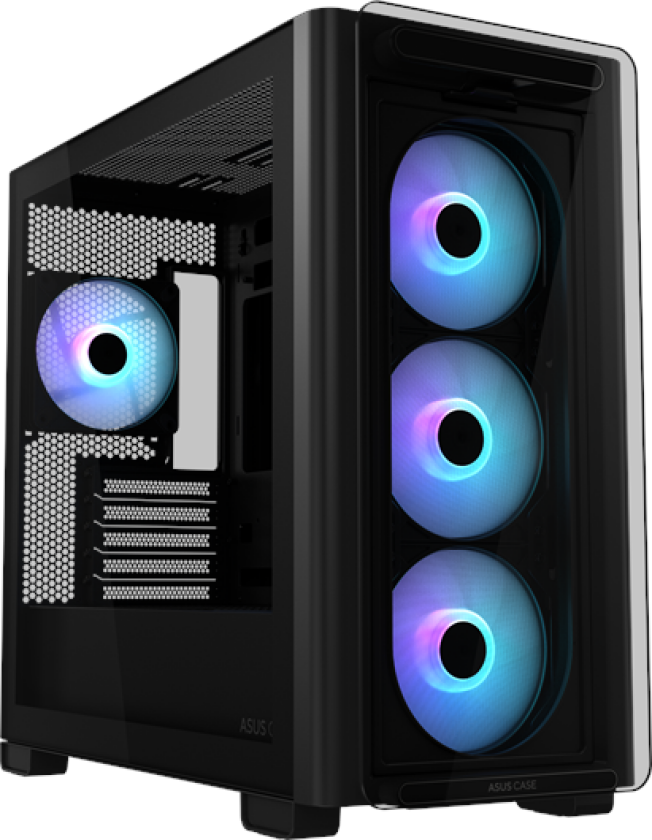 A23 PLUS TG ARGB BLACK - Kabinett - Miditower - Svart