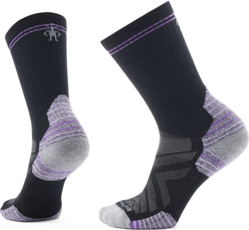 Women's Hike Targeted Cushion Crew Socks Purple Eclipse 42-45