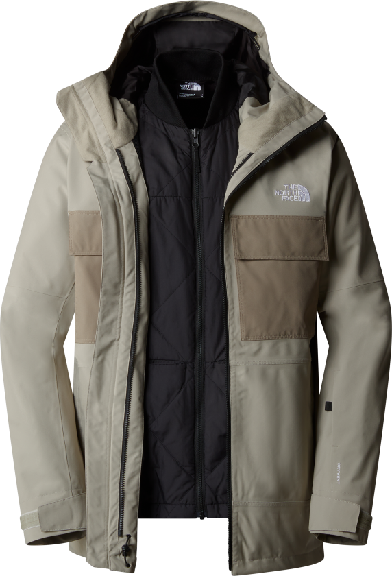 Men's Fourbarrel Triclimate Jacket Clay Grey/TNF Black S