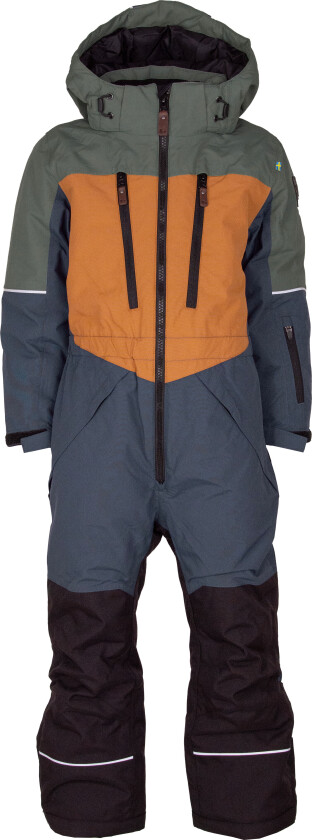 Kids' Alpine Winter Overall Green/Blue 100