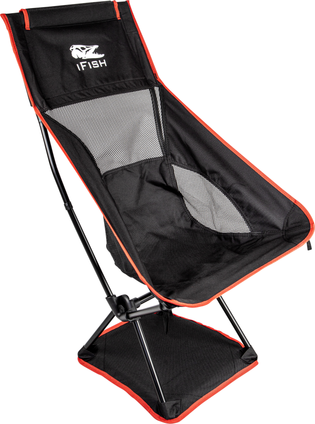 iFish Camping Chair Tronen Black/Red One Size