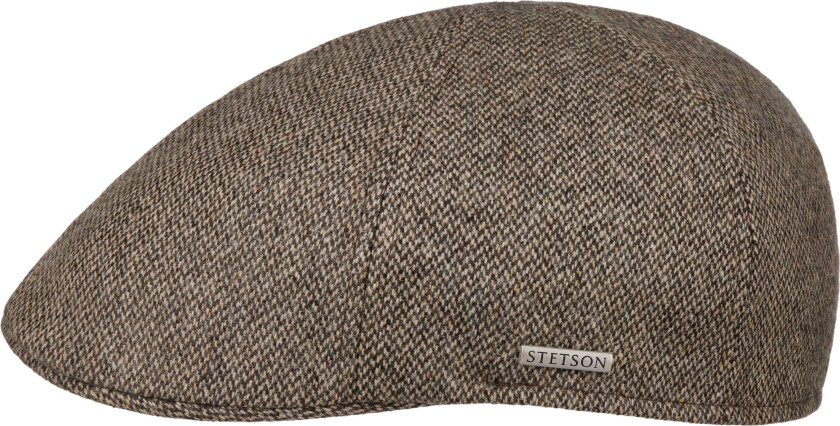 Men's Texas Fine Herringbone Flat Cap Sand/Black 56-57/M