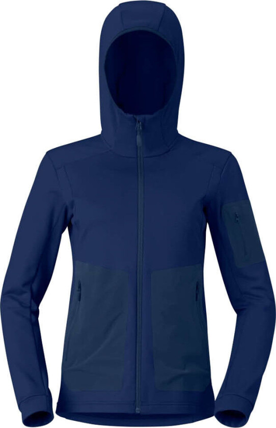 Women's Falketind Warm Stretch Hood Indigo Night Blue L