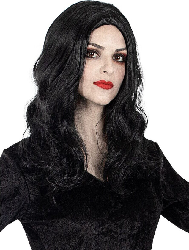 FUNIDELIA Morticia Addams Parykk - The Addams Family til dame - Størrelse: 0